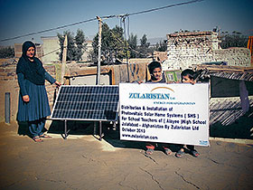 600 Solar Home Systems for Helmand donated by the Crown Prince of UAE in 2013