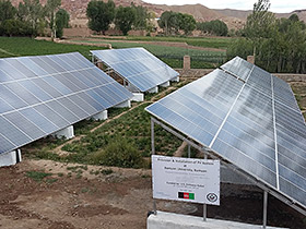 Solar Power System on Bamyan University in Bamyan, Afghanistan