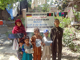 Licht in die Dörfer“, an aid project from German Aid for Afghan Children