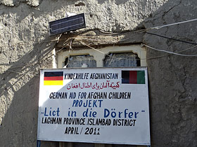 Licht in die Dörfer“, an aid project from German Aid for Afghan Children