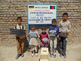 Licht in die Dörfer“, an aid project from German Aid for Afghan Children
